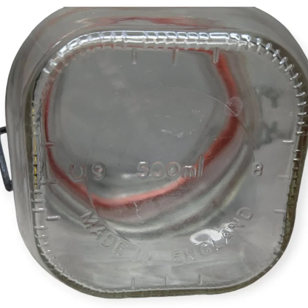 Vintage Hermetic Glass Storage Canning Jar 500ml Made in England